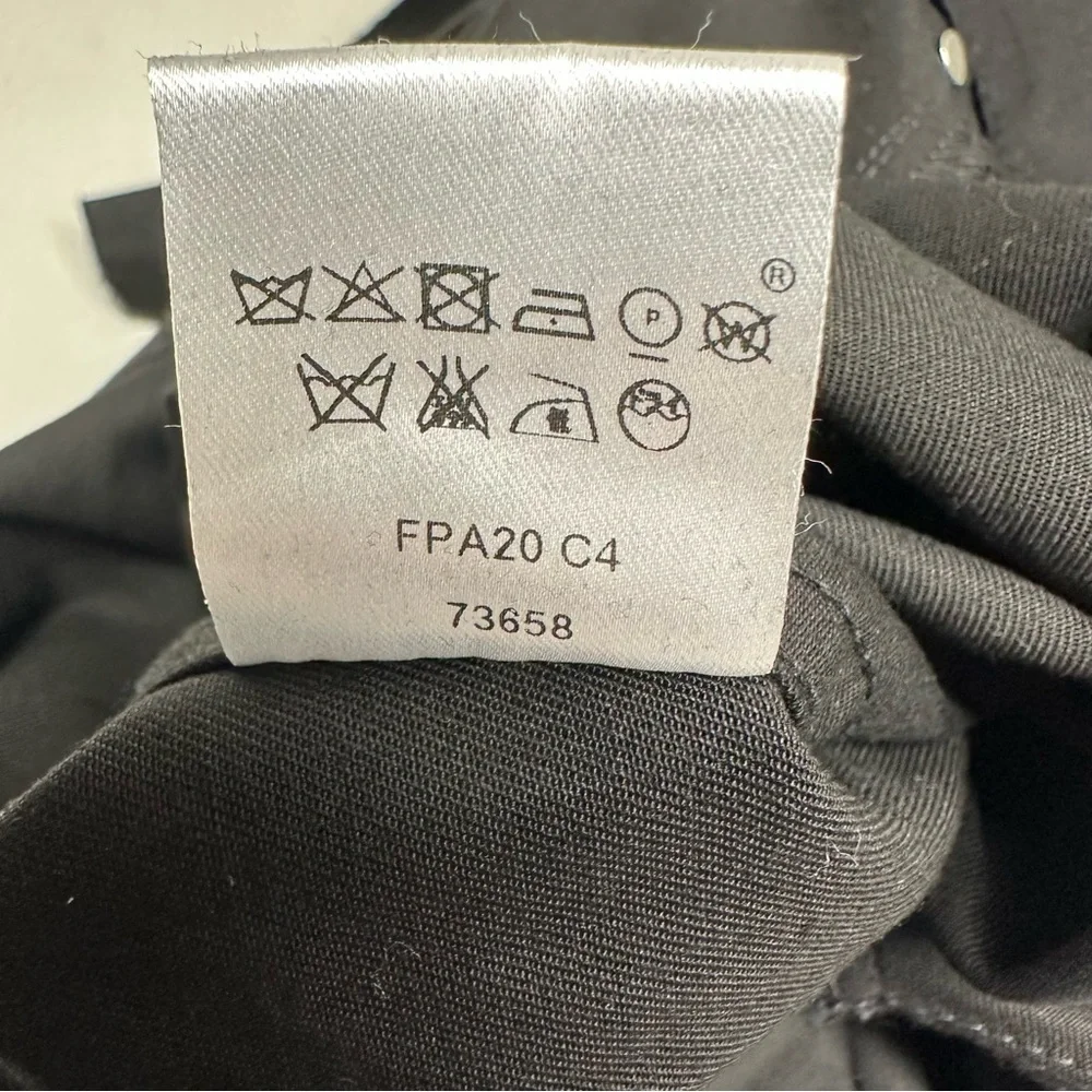 Louis Vuitton uniforms black trouser pant. Sz 38